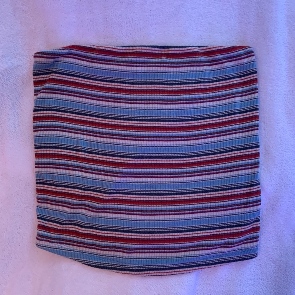 striped tube top.